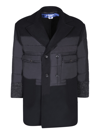 JUNYA WATANABE PANELLED BLACK COAT