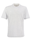 Brunello Cucinelli Slim Fit T-shirt In Pearl