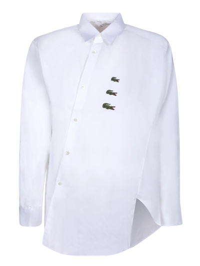 Comme Des Garçons Shirt Off-center Fastening White Shirt