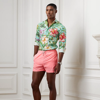 Ralph Lauren 4.25-inch Amalfi Swim Trunk In Flamingo Plume