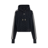 Balmain Monogram-print Cropped Hoodie