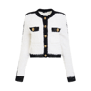 Balmain Colorblocked Tweed Knit Jacket