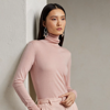 Polo Ralph Lauren Cashmere Turtleneck Sweater In Blush