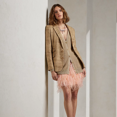 Ralph Lauren Sofiah Embellished Tulle Skirt In Blush