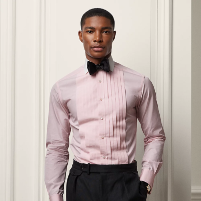 RALPH LAUREN PURPLE LABEL FRENCH CUFF TUXEDO SHIRT