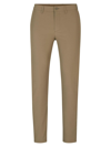 Hugo Boss Slim-fit Chinos In Easy-iron Four-way Stretch Fabric In Light Green