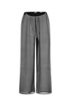 Bode Black Juana Sheer Silk Trousers In Black