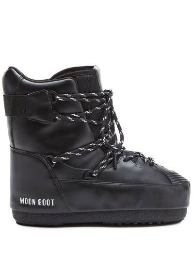 Moon Boot Icon Low Padded Boots In Black