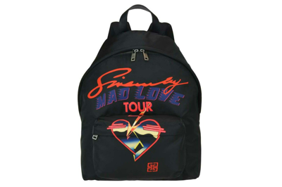 Pre-owned Givenchy Mad Love Print Backpack Black