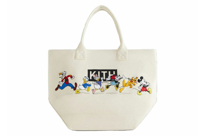 Pre-owned Kith X Disney Mickey & Friends Canvas Tote Sandrift In Sandrift Ph