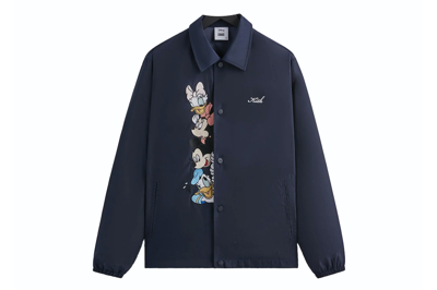 Pre-owned Kith X Disney Mickey & Friends Nylon Coaches Jacket Nocturnal In Nocturnal Ph