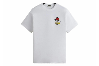 Pre-owned Kith X Disney Mickey & Friends Family Portrait Vintage Tee White In White Ph