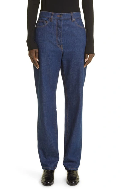 The Row Women's Borjis High-rise Tapered Jeans In Indigo