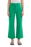 Rolla's Sailor High Waist Wide Leg Jeans In Grass