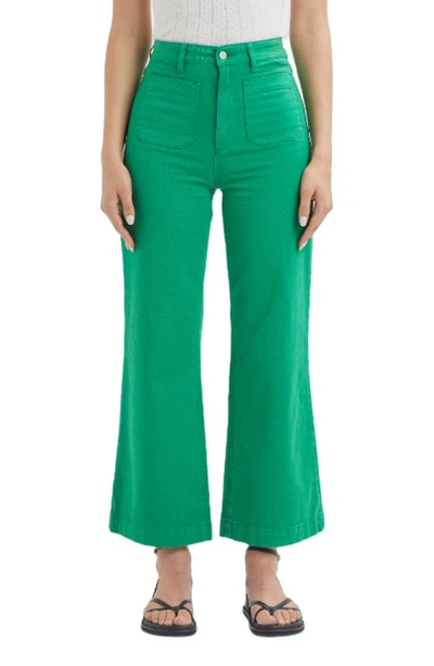 Rolla's Sailor High Waist Wide Leg Jeans In Grass