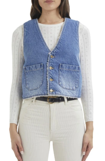 Rolla's Denim Vest In Stevie Blue