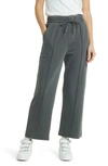 Treasure & Bond Sporty Drawstring Crop Pants In Black Jet