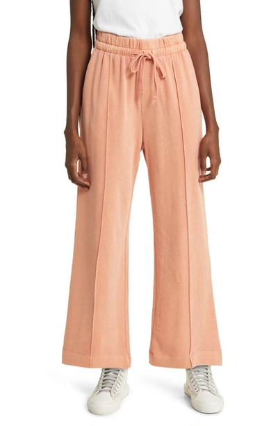 Treasure & Bond Sporty Drawstring Crop Pants In Pink Dawn