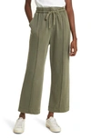 Treasure & Bond Sporty Drawstring Crop Pants In Olive Kalamata