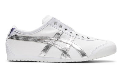 Pre-owned Onitsuka Tiger Mexico 66 Slip-on White Pure Silver In White/pure Silver