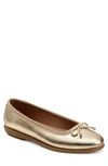 Aerosoles Women's Homebet Ballet Flats In Soft Gold