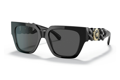Pre-owned Versace Square Sunglasses Black (ve4409)