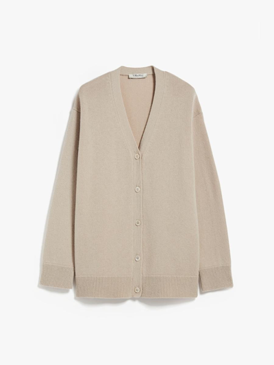 's Max Mara Jane Wool And Cashmere Cardigan In Sand