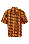 Hugo Boss Oversize-fit Short-sleeved Shirt In Seasonal Print In Patterned