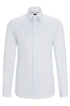 HUGO BOSS SLIM-FIT SHIRT IN COTTON DOBBY WITH ANGLED CUFFS