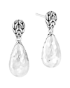 John Hardy Silver Classic Chain Drop Earrings