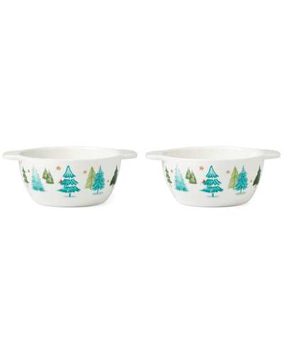 Lenox Balsam Lane Set Of 2 Soup Bowls In White