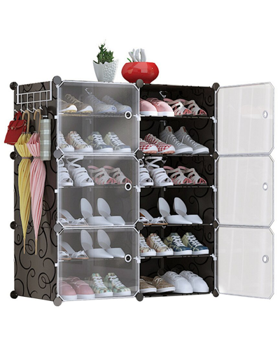 Fresh Fab Finds 6-tier 2 Row Shoe Rack Organizer