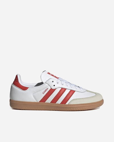 Adidas Originals + Sporty & Rich Samba Og Embellished Suede-trimmed Leather Sneakers In White