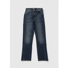 DL1961 DL1961 WOMENS EMILIE STRAIGHT ULTRA HIGH RISE VINTAGE 31' JEANS IN THUNDERCLOUD
