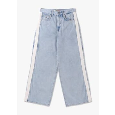 Tommy Hilfiger Womens Claire Wide Leg Jeans In Denim Light In Blue