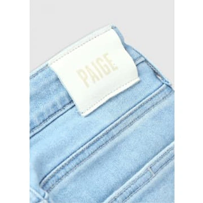 Paige Womens Flaunt Bombshell Crop Skinny Stretch Jeans In Park Ave With Live Hem In Blue