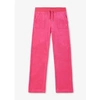 JUICY COUTURE WOMENS DEL RAY CLASSIC POCKET LOUNGE PANTS IN PINK GLO