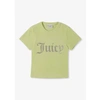 JUICY COUTURE WOMENS TAYLOR VELOUR DIAMONTE T SHIRT IN BUTTERFLY