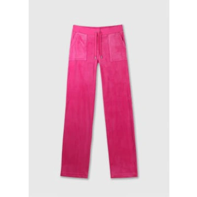 Juicy Couture Womens Del Ray Track Pant In Raspberry Rose In Pink