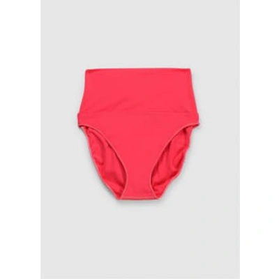It's Now Cool Womens Contour High Waist Bikini Bottoms In Calypso In Pink