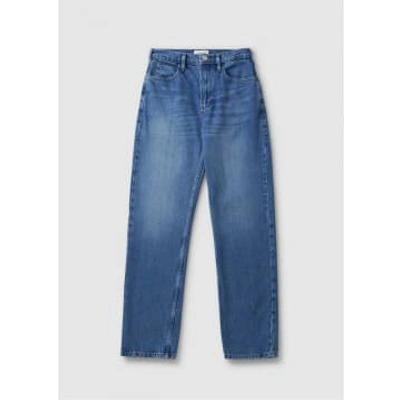 Frame Womens Le High N Tight Straight Jeans In Chesapeake In Blue