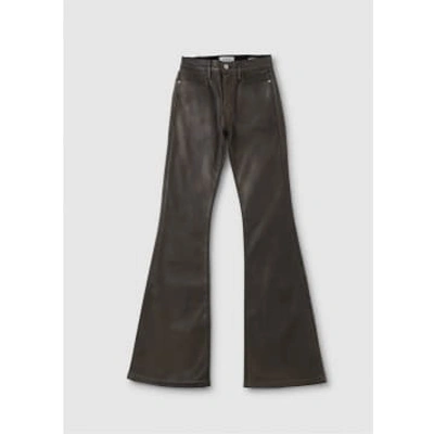 Frame Womens Le High Flare Jeans In Pewter In Black