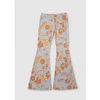 FREE PEOPLE WOMENS MAKE A STATEMENT FLARE TROUSERS IN CLOUD COMBO