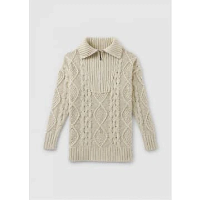 Free People Womens Driftwood Cable Knit Jumper In Ivory In Neutral