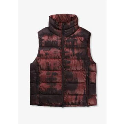 Belstaff Womens Abstract Laurel Down Gilet In Lava Red