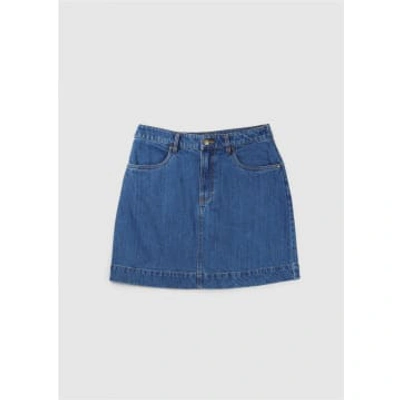 Barbour Thistle Cotton Skirt In Blue