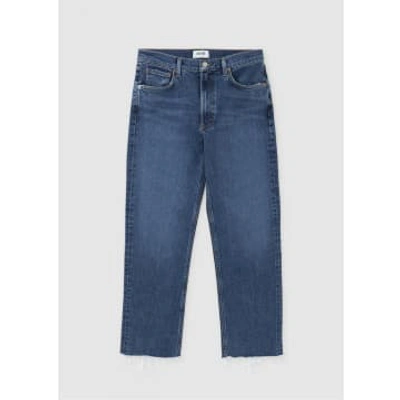 Agolde Womens Kye Straight Leg Jeans In Mirage In Blue