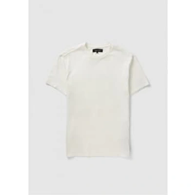 Replay Sartoriale Replay Mens Sartoriale Plain Crew Neck T-shirt In Chalk In White