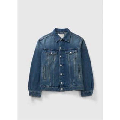 Replay Womens Rose Label Denim Jacket In Medium Blue