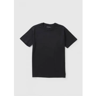 Replay Sartoriale Replay Mens Sartoriale Plain Crew Neck T-shirt In Bluepack In Black